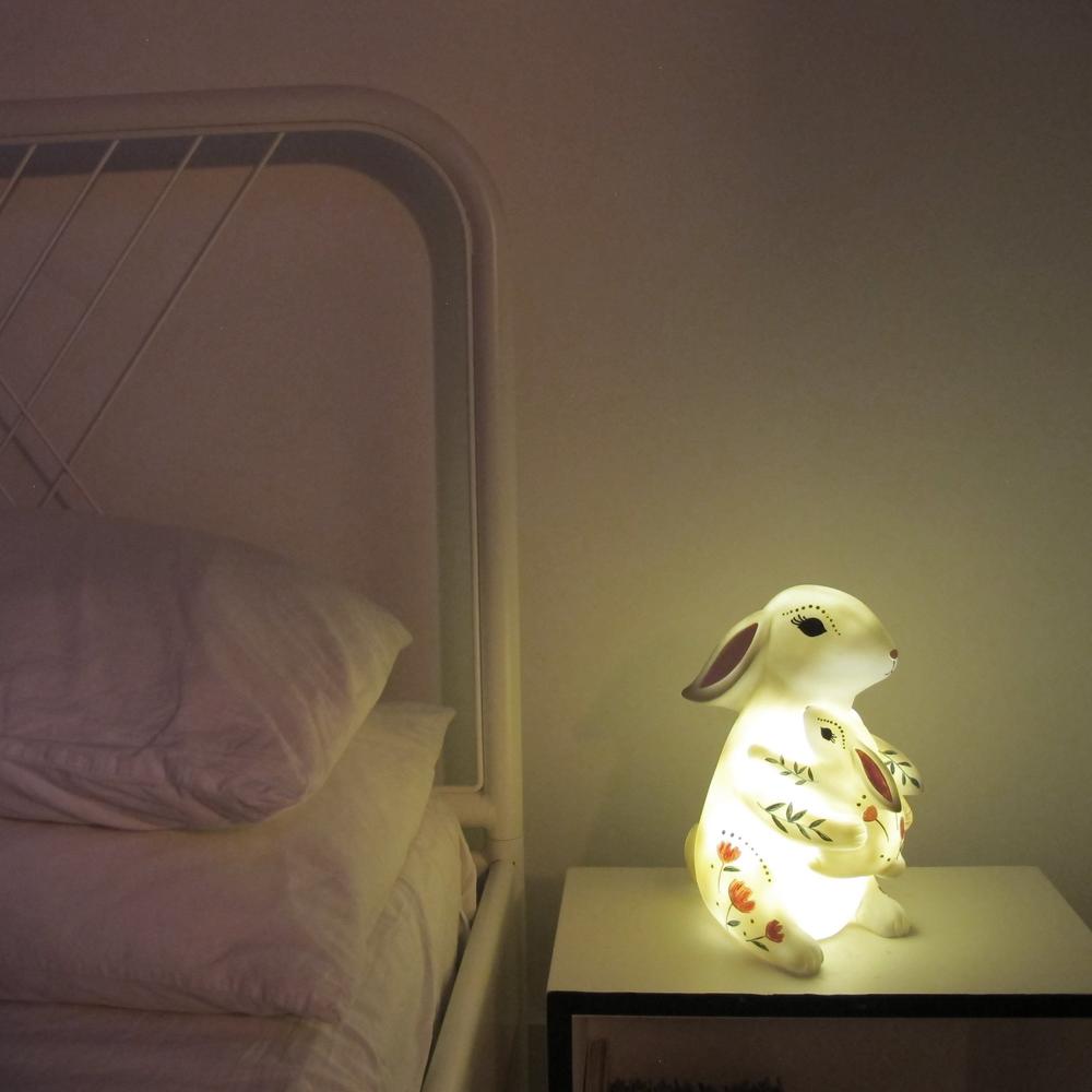 Mother & Baby Rabbit Lamp