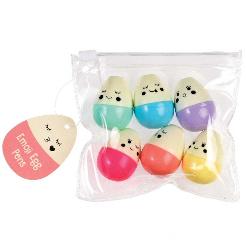 Egg Shaped Emoji Highlighters (pack of 6)