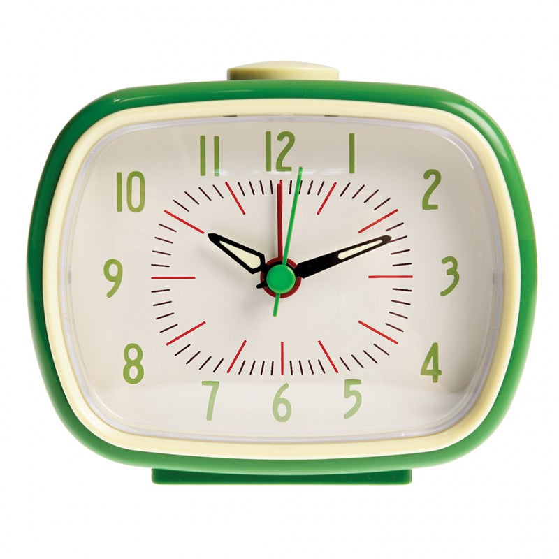 Retro Style Green Alarm Clock